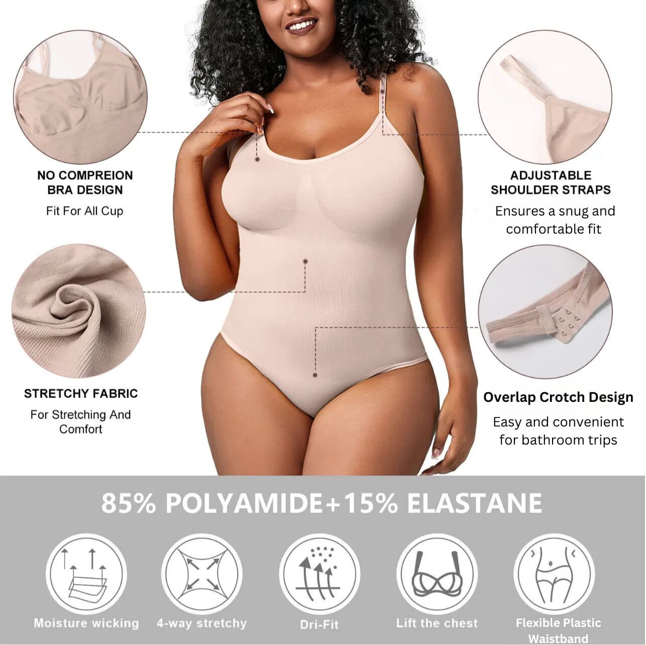 VitaaCurve® Seamless Snatched Bodysuit